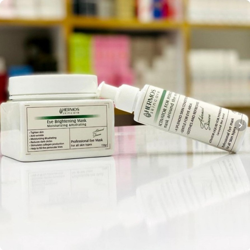 ماسک پودری و روشن کننده دور چشم+اکتیواتور ۱۵۰ گرمی مدل هرموس