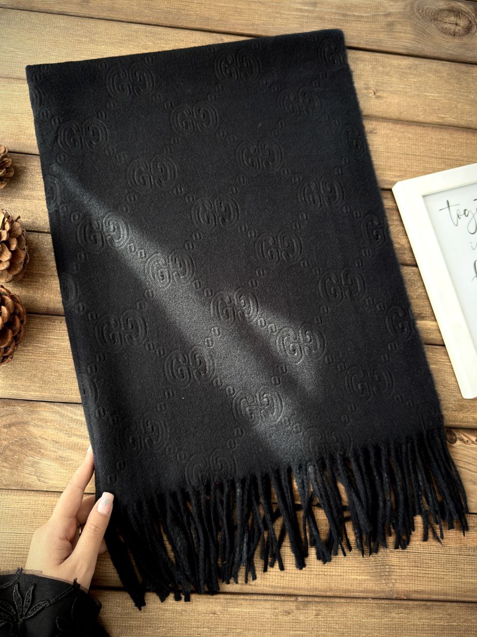 شال موهر مشکی اورجینال در چهار طرح مارک